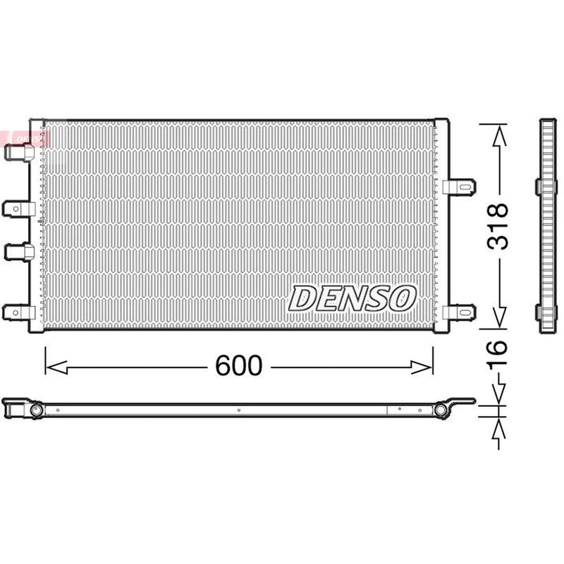 Denso Engine Radiator DRM12011