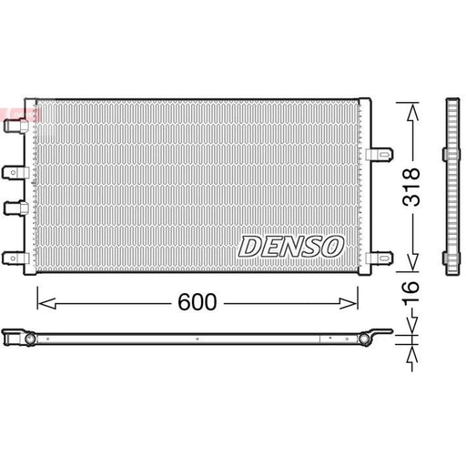 Denso Engine Radiator DRM12011