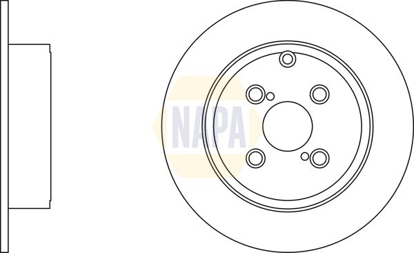 NAPA 2 x Brake Discs fits TOYOTA