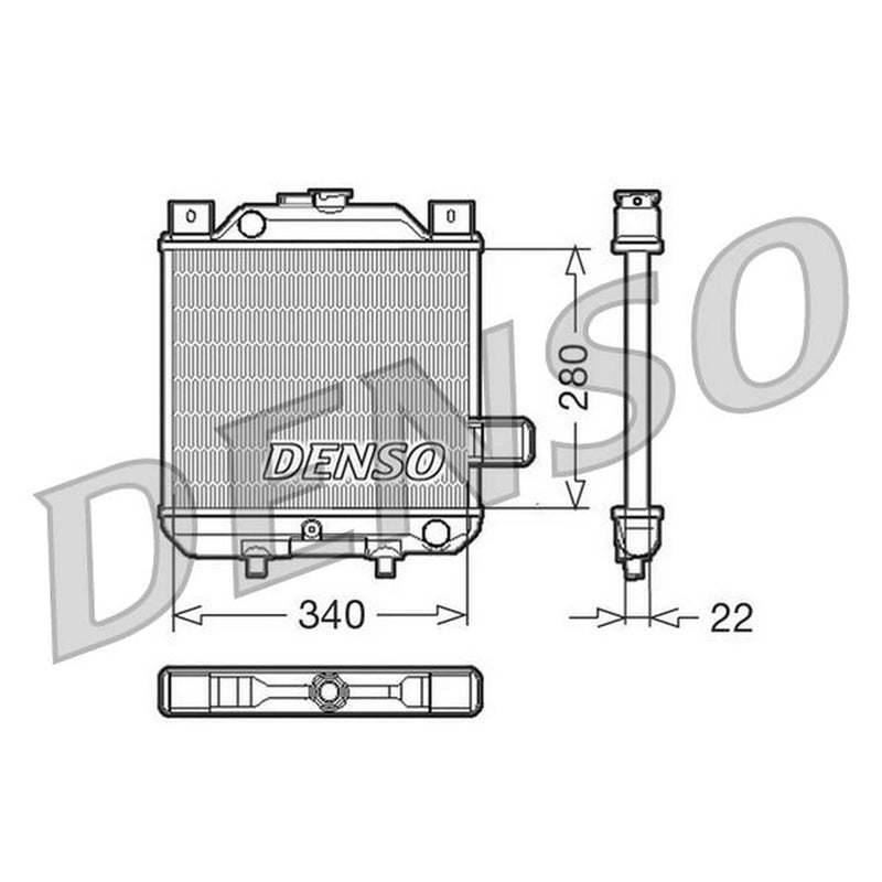 Denso Engine Radiator DRM99006