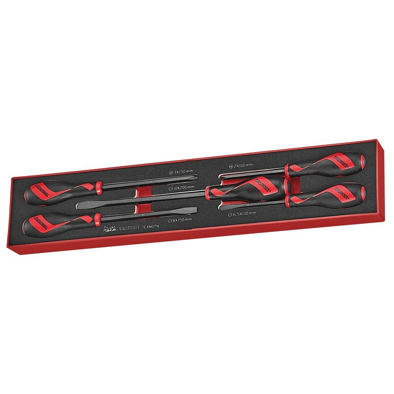 Teng Tools Screwdriver Set FOAMX4 5 Pieces