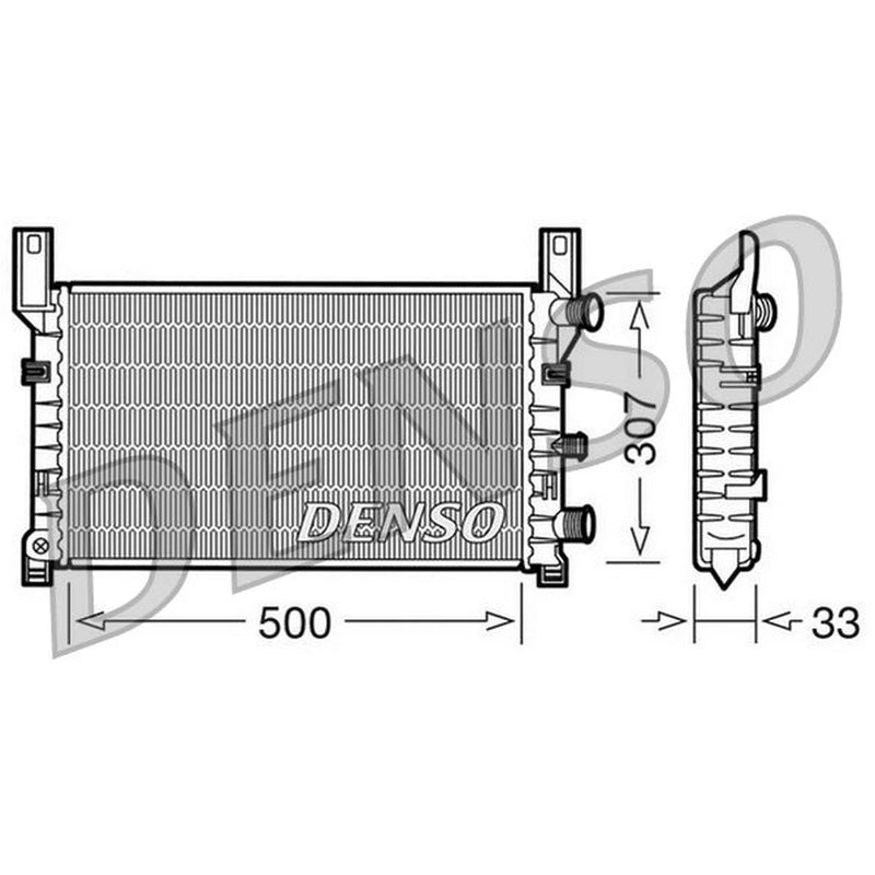 Denso Engine Radiator DRM10035