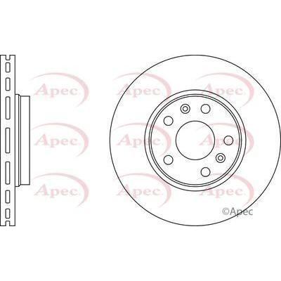 Apec Brake Disc Front Fits Mercedes Citan Renault Kangoo Apec  - Town Parts