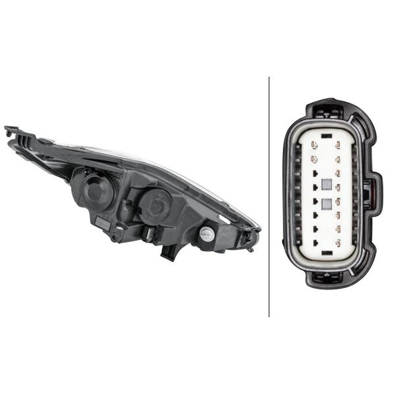 Hella Headlight Headlamp H7 Left 1LL 354 803-091