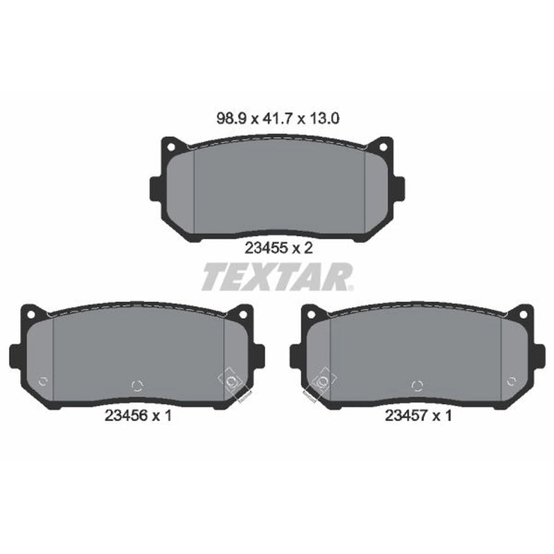 Textar Rear Brake Pad Set 2345501
