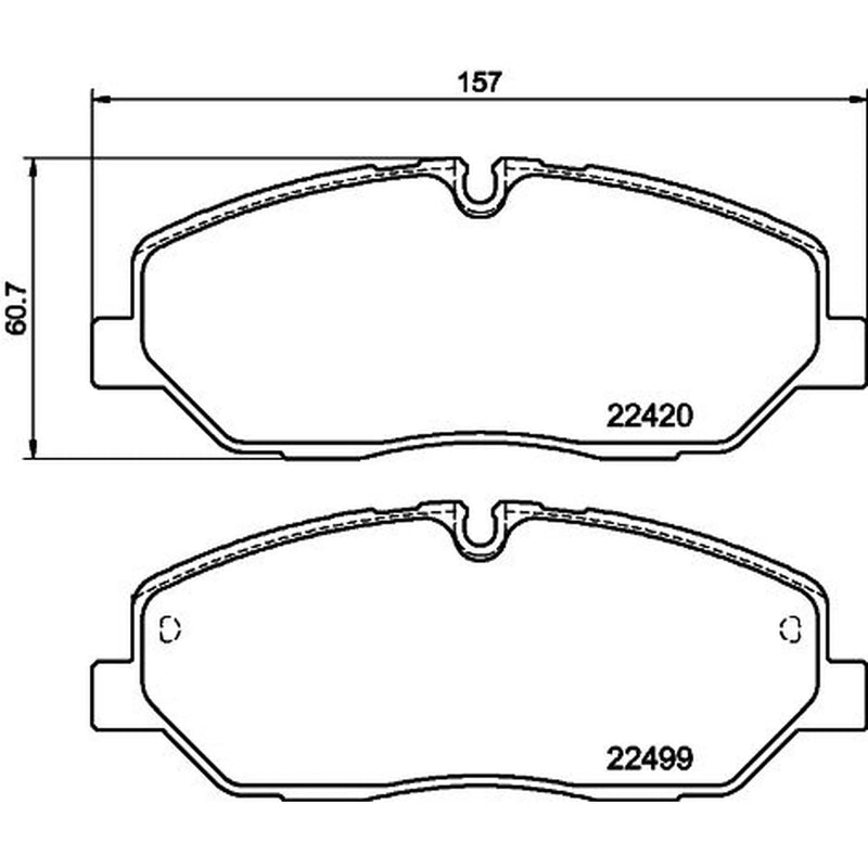Mintex Front Brake Pad Set MDB3906