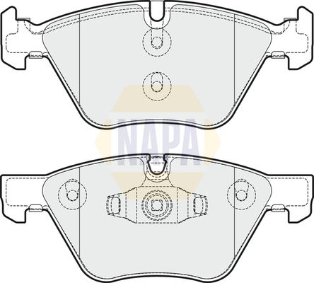 NAPA Front Vented & Rear Vented Brake Discs & Pads fits BMW DACIA