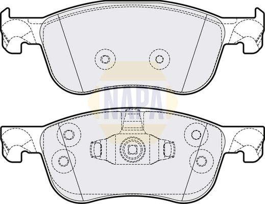 NAPA Front Brake Vented Discs & Pads fits FORD