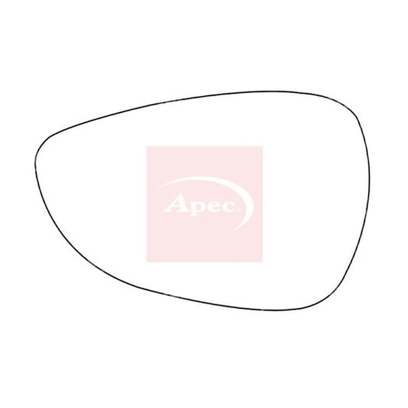 Apec Exterior Wing Mirror Glass Left AMS2347