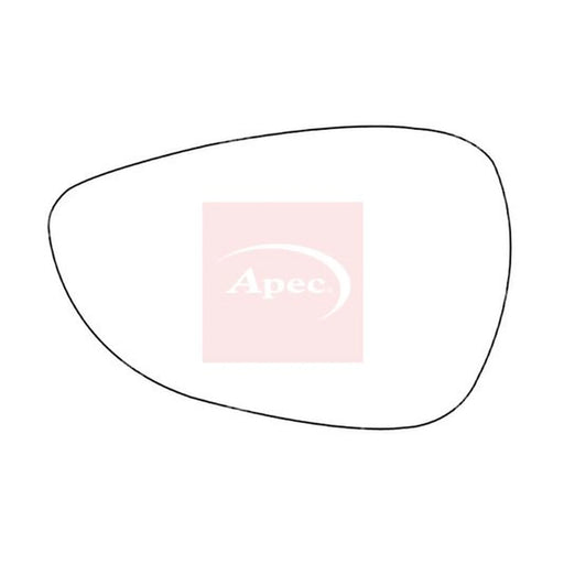 Apec Exterior Wing Mirror Glass Left AMS2347