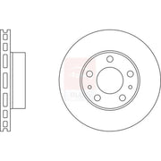 Apec 2 x Vented Front Brake Discs SDK6192