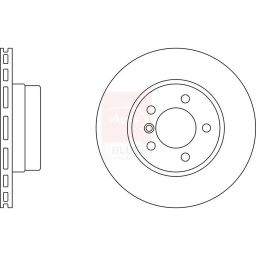 Apec 2 x Vented Front Brake Discs SDK6260