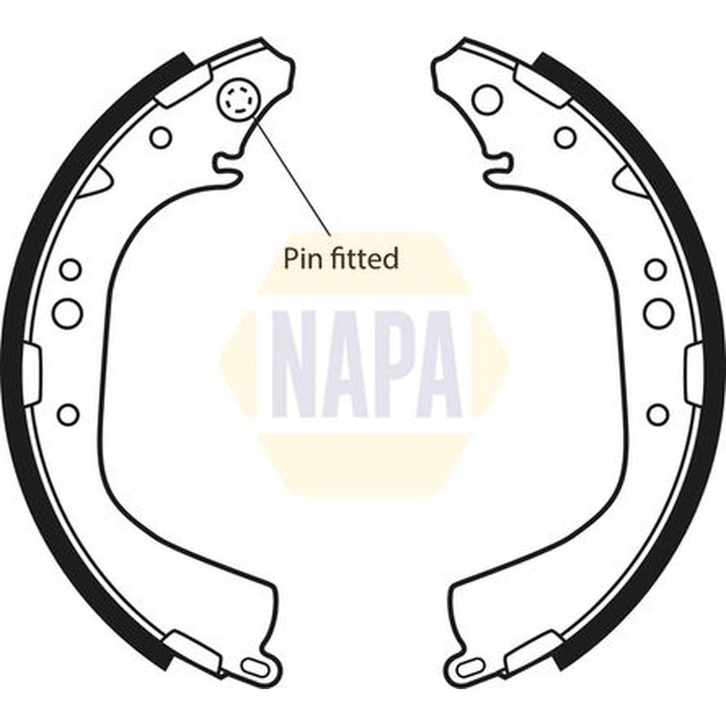 NAPA Brake Shoe Set Axle Kit NBS1018