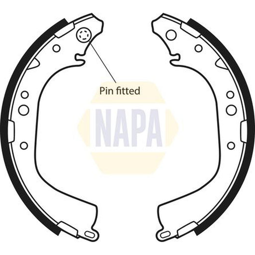 NAPA Brake Shoe Set Axle Kit NBS1018