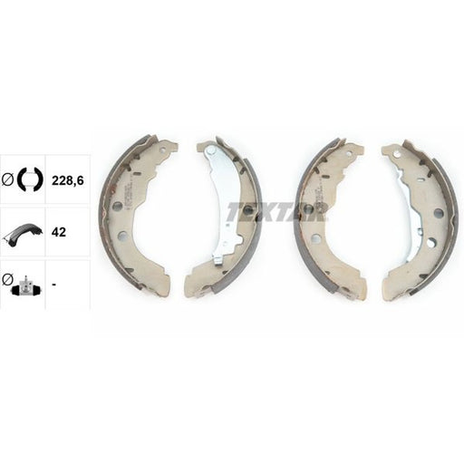 Textar Brake Shoe Set Axle Kit 91052600