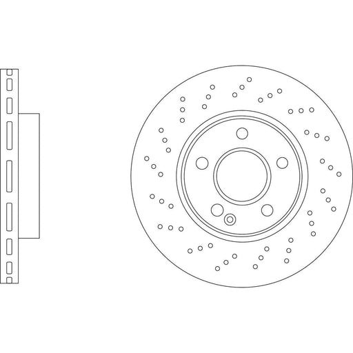 Apec Brake Disc Front Fits Mercedes A Class B Cla Gla Non Drilled Version Dsk299 Apec  - Town Parts