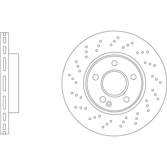 Apec Brake Disc Front Fits Mercedes A Class B Cla Gla Non Drilled Version Dsk299 Apec  - Town Parts