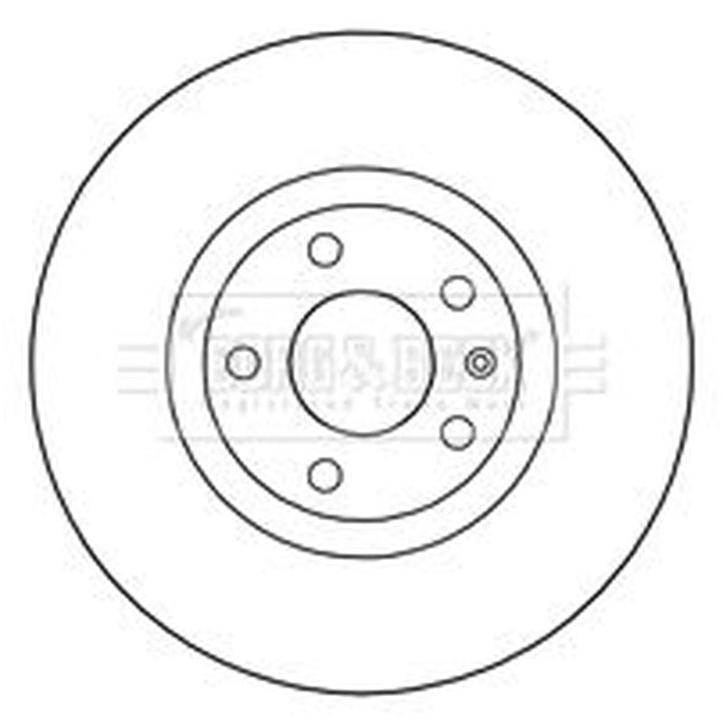 Borg & Beck 2 x Vented Front Brake Discs BBD4243
