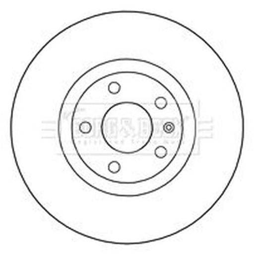 Borg & Beck 2 x Vented Front Brake Discs BBD4243