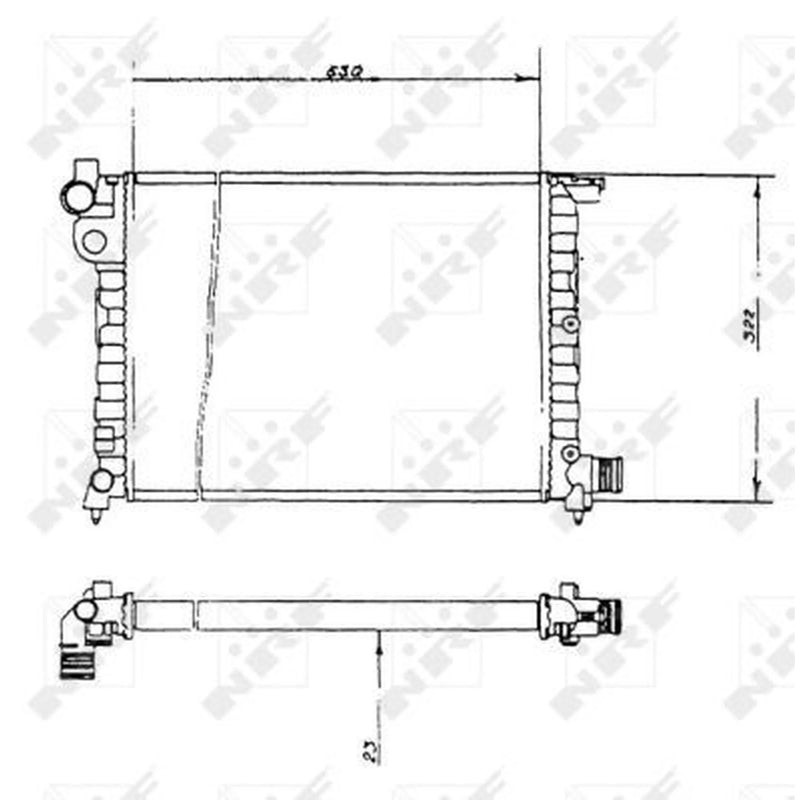 NRF Engine Radiator 58893