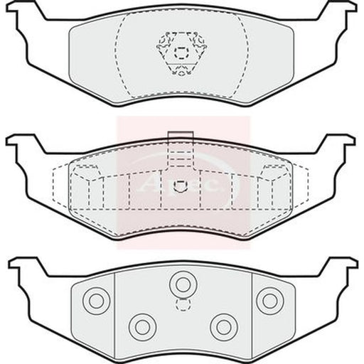 Apec Rear Brake Pad Set PAD1003