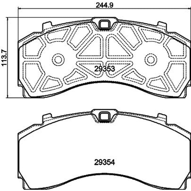 DON Front Brake Pad Set CVP129K