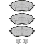 Juratek Front Brake Pad Set JCP8534
