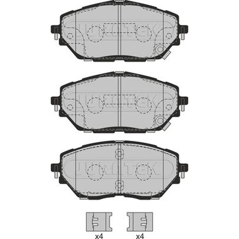 Juratek Front Brake Pad Set JCP8534