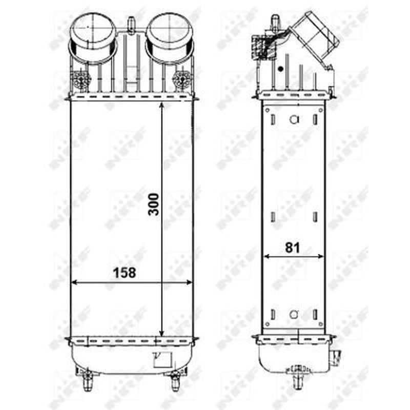 NRF Intercooler (Charge Air Cooler) 30473