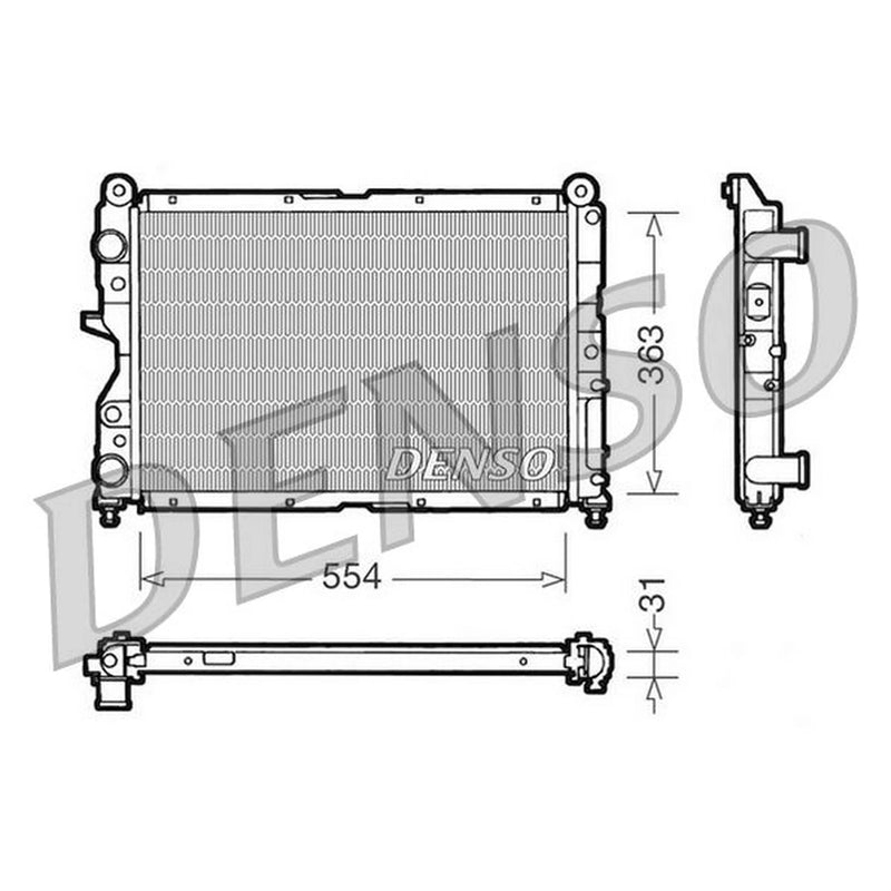 Denso Engine Radiator DRM09132