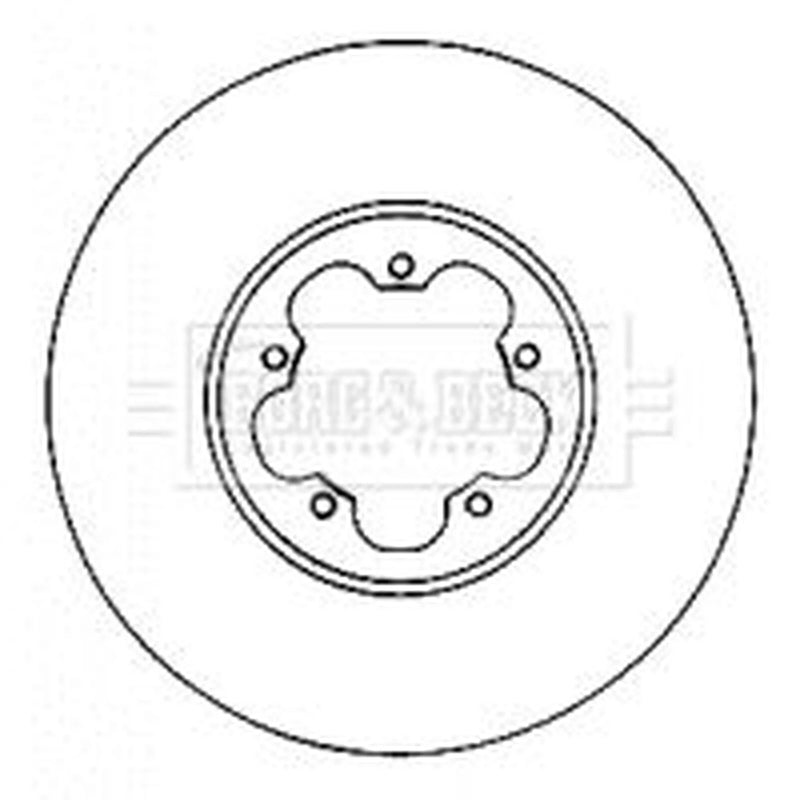 Borg & Beck 2 x Vented Front Brake Discs BBD4562