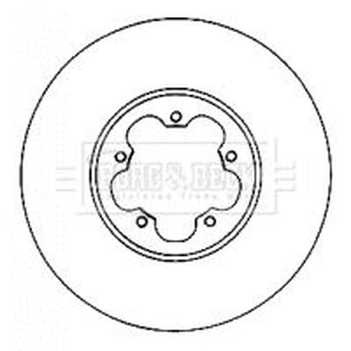 Borg & Beck 2 x Vented Front Brake Discs BBD4563