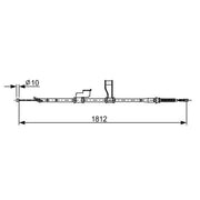 Bosch Handbrake Cable Left Rear 1 987 482 616