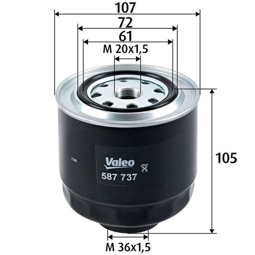 Valeo Fuel Filter Element 587737