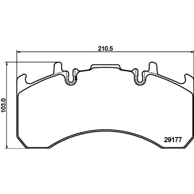DON Rear Brake Pad Set CVP095K