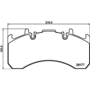 DON Rear Brake Pad Set CVP095K