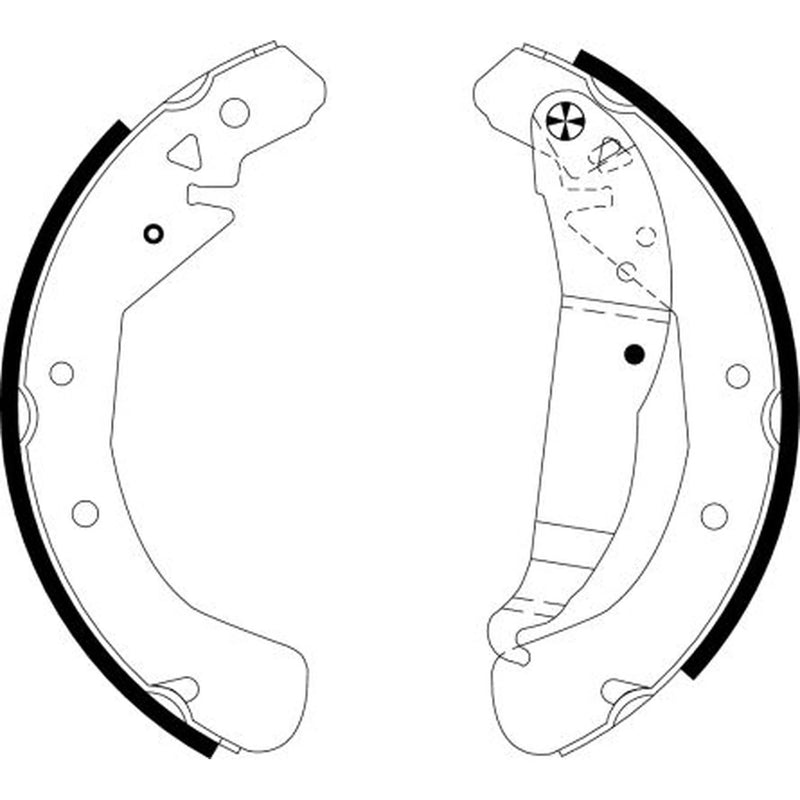 Mintex Brake Shoe Set Axle Kit MFR572