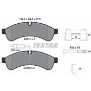 Textar Rear Brake Pad Set 2923103