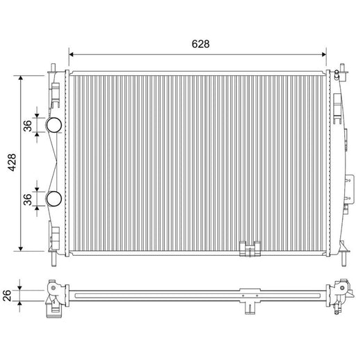 Valeo Engine Radiator 701894
