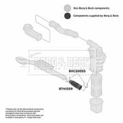 Borg & Beck Air Filter Intake Hose BTH1059