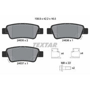 Textar Rear Brake Pad Set 2463501