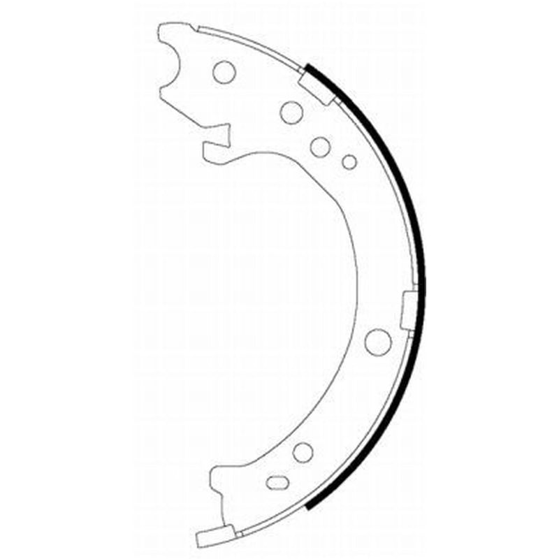 Textar 4 x Parking Brake Shoe Set 91072300