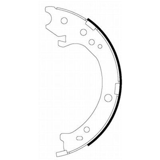 Mintex 4 x Parking Brake Shoe Set MFR654