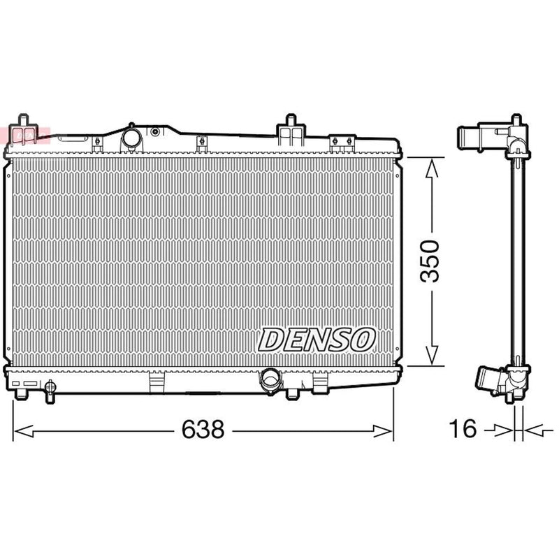 Denso Engine Radiator DRM50105