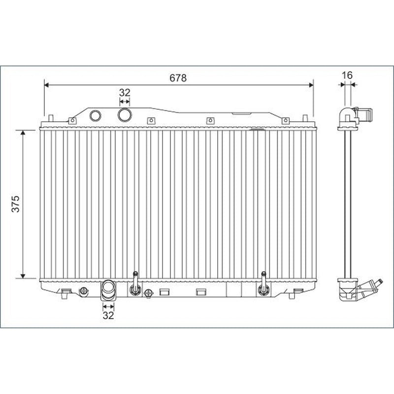 Valeo Engine Radiator 701135