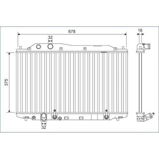 Valeo Engine Radiator 701135