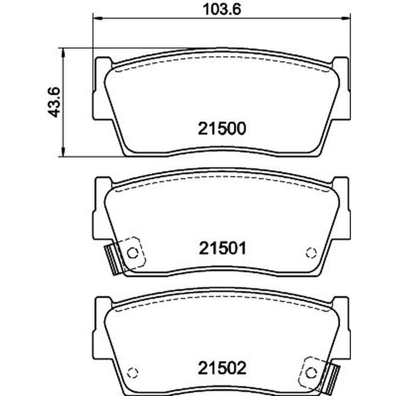 DON Front Brake Pad Set PCP1855