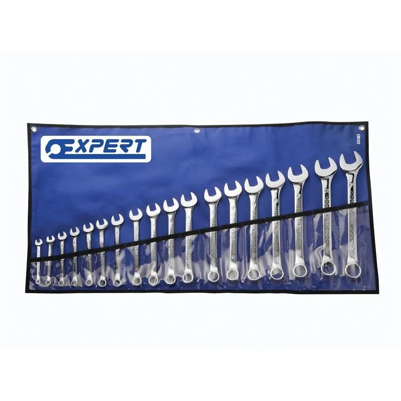Expert Combination Spanner Set with Tool Roll, 18 Piece - E110313