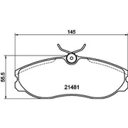 Mintex Front Brake Pad Set MDB1657