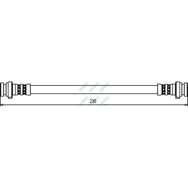 Apec Brake Hydraulic Hose Line Rear BHO4273